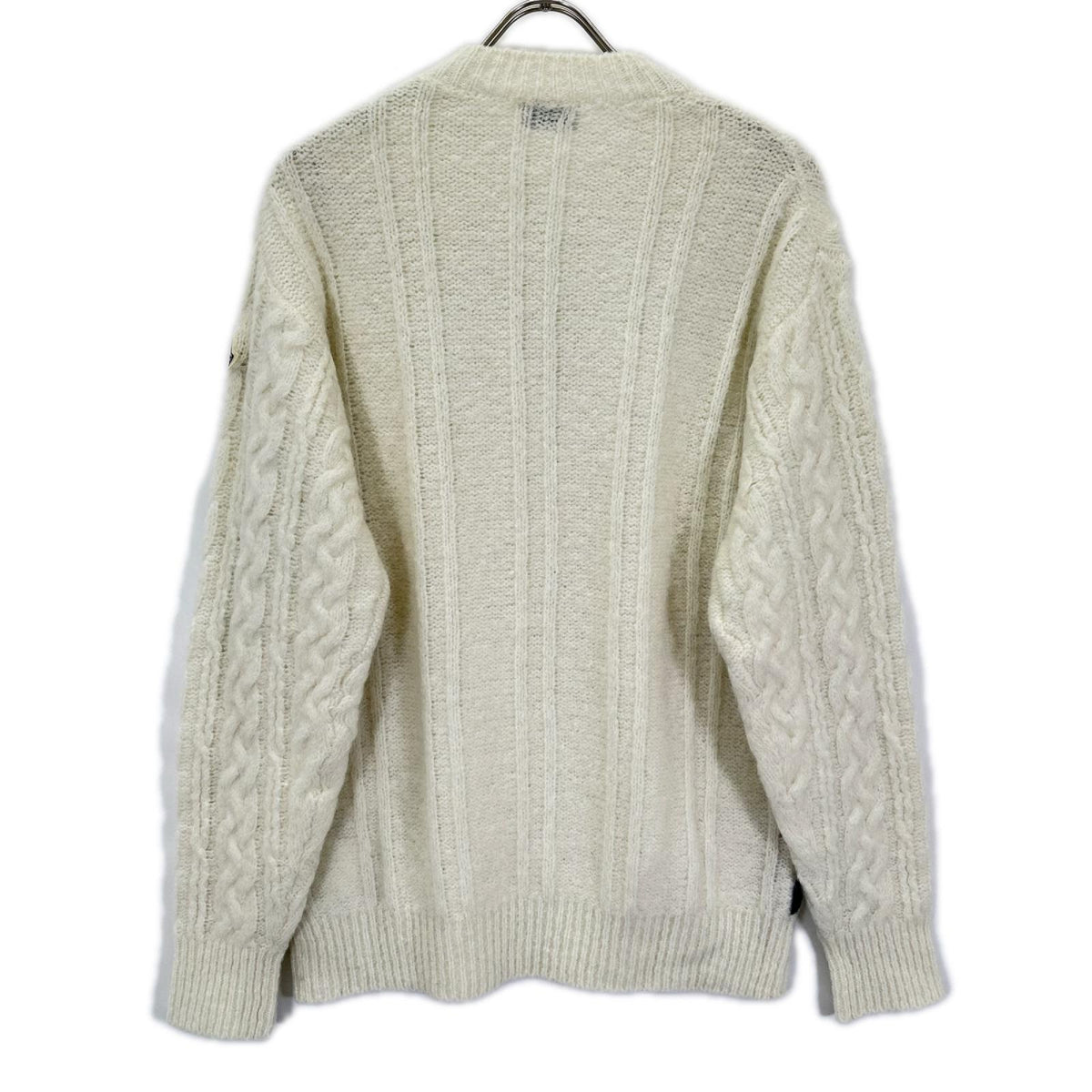 MONCLER モンクレール 21年 ホワイト モヘア混 GIROCOLLO TRICOT ニット トップス