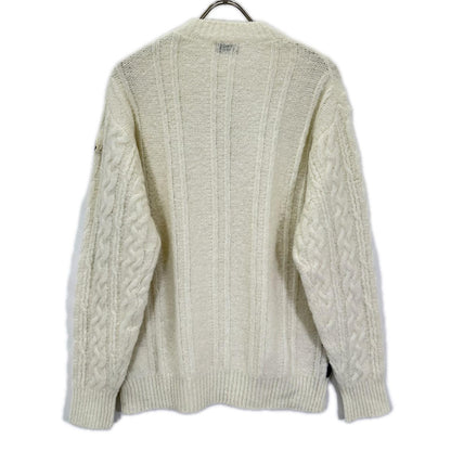 MONCLER モンクレール 21年 ホワイト モヘア混 GIROCOLLO TRICOT ニット トップス