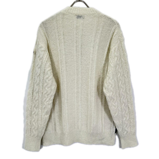 MONCLER モンクレール 21年 ホワイト モヘア混 GIROCOLLO TRICOT ニット トップス