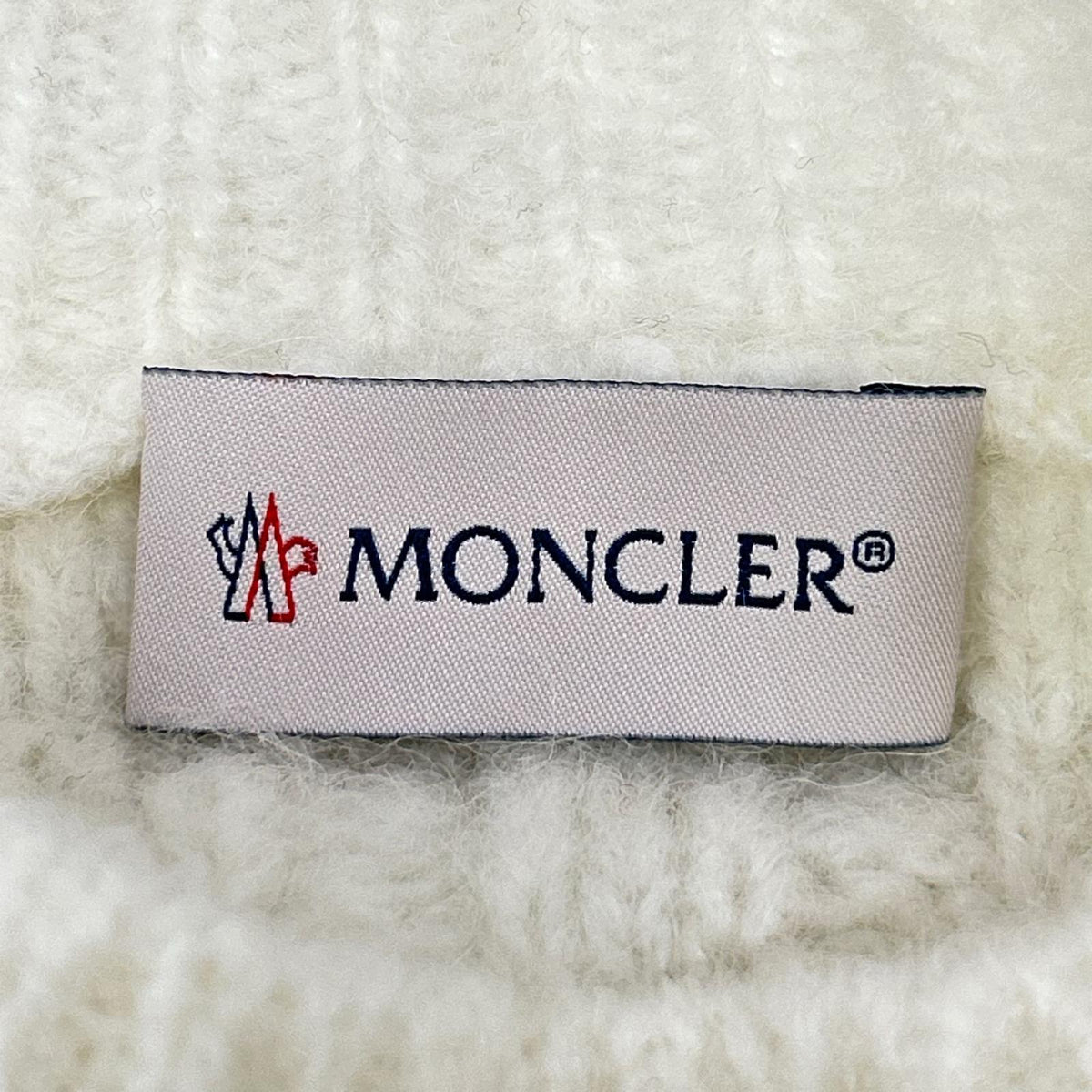 MONCLER モンクレール 21年 ホワイト モヘア混 GIROCOLLO TRICOT ニット トップス