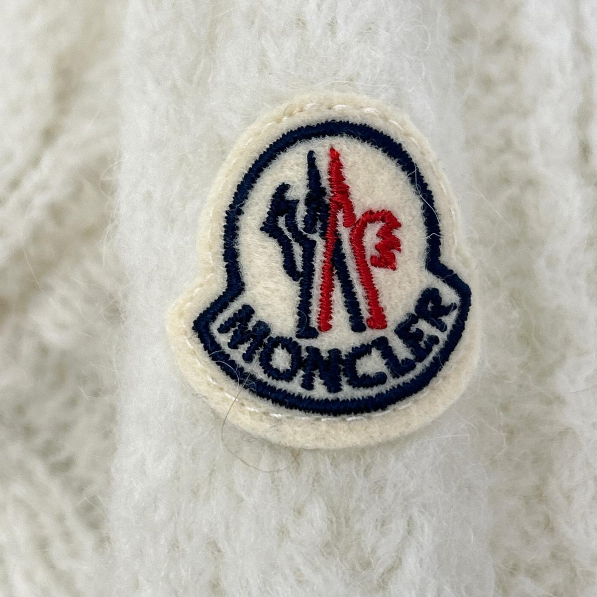 MONCLER モンクレール 21年 ホワイト モヘア混 GIROCOLLO TRICOT ニット トップス