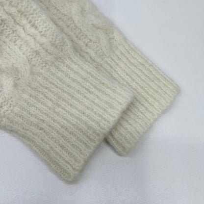 MONCLER モンクレール 21年 ホワイト モヘア混 GIROCOLLO TRICOT ニット トップス