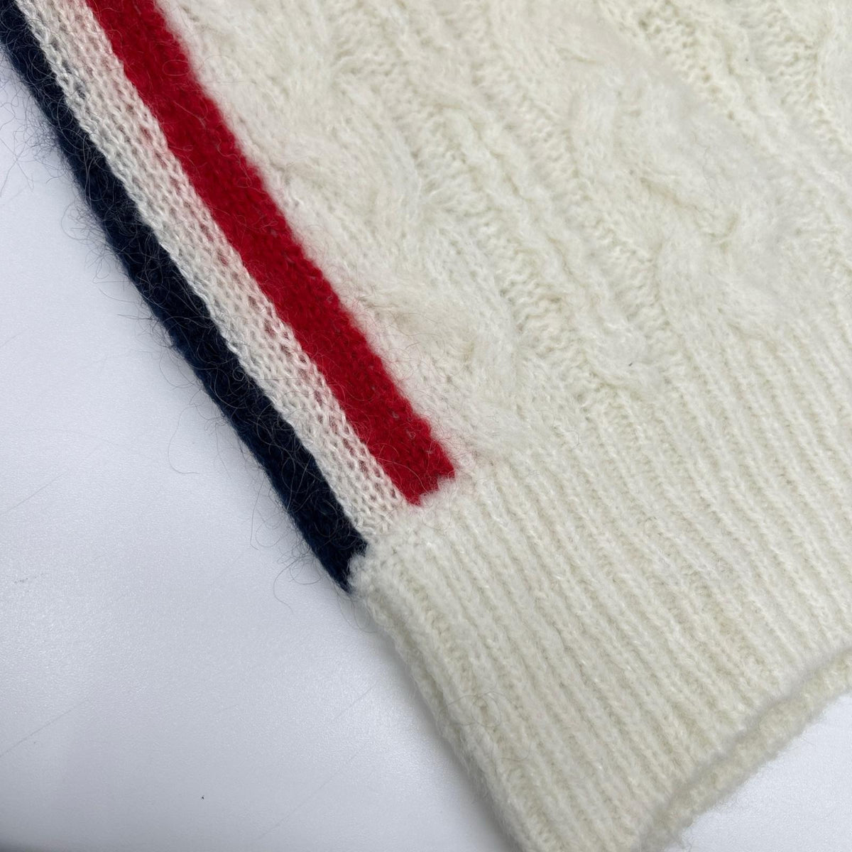 MONCLER モンクレール 21年 ホワイト モヘア混 GIROCOLLO TRICOT ニット トップス