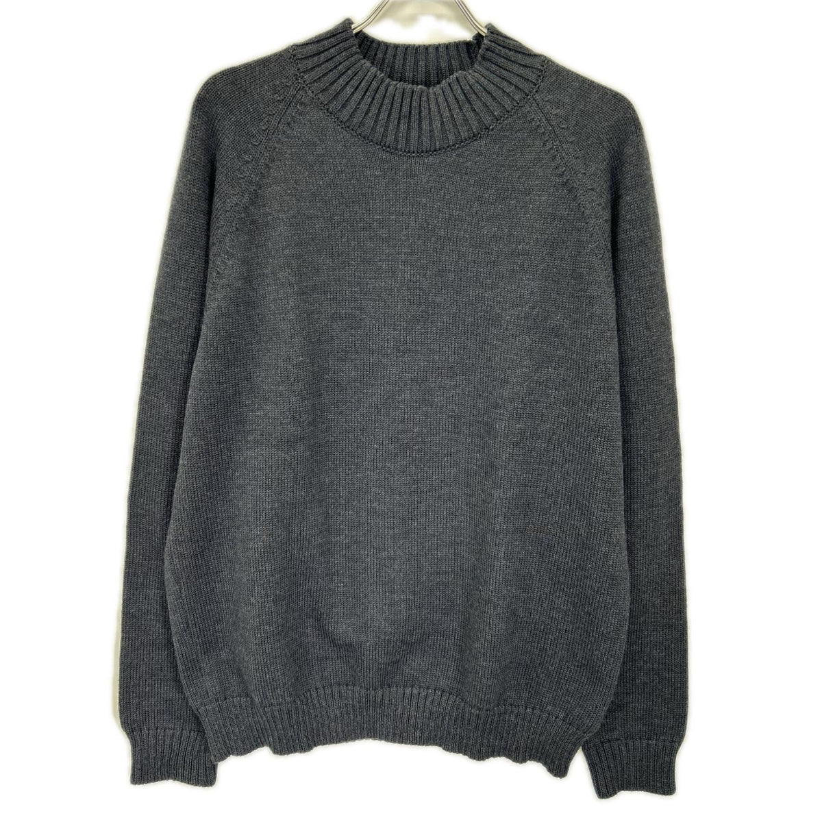 ZANONE ザノーネ 810128 グレー 5ゲージウールモックネックニット トップス