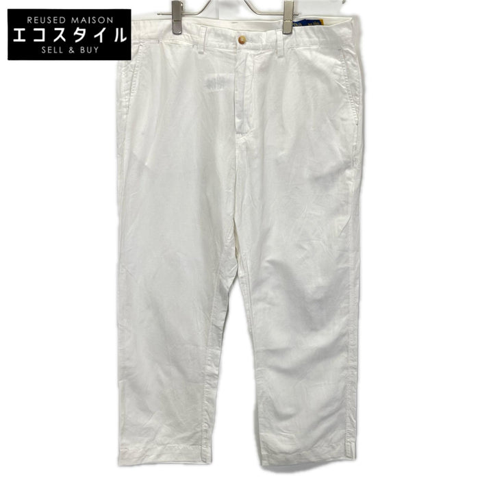 POLObyRalphLauren ポロラルフローレン ホワイト BEDFORD クラシックフィット リネンコットン パンツ ボトムス