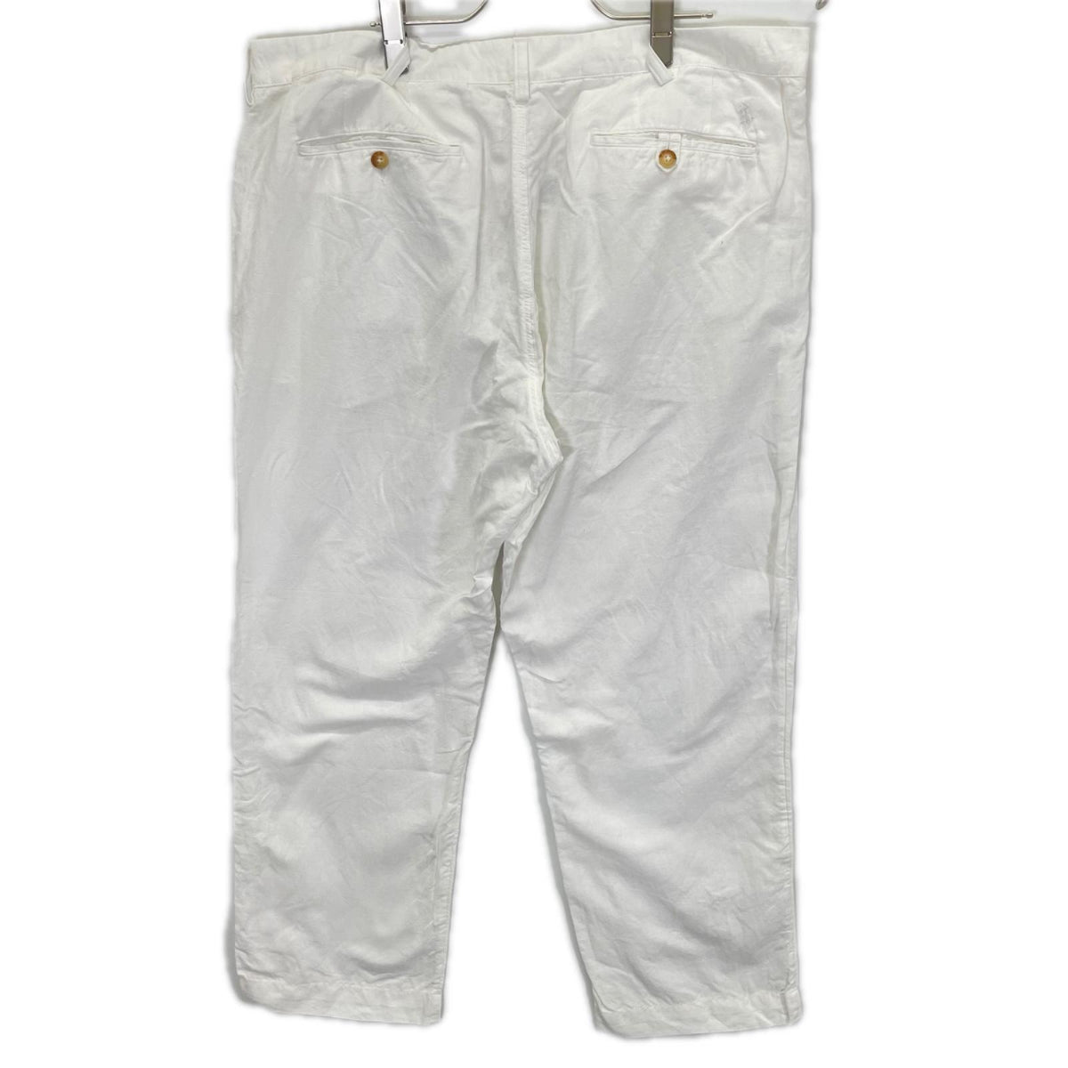 POLObyRalphLauren ポロラルフローレン ホワイト BEDFORD クラシックフィット リネンコットン パンツ ボトムス