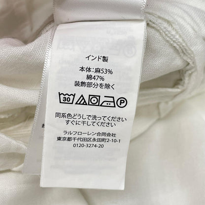 POLObyRalphLauren ポロラルフローレン ホワイト BEDFORD クラシックフィット リネンコットン パンツ ボトムス