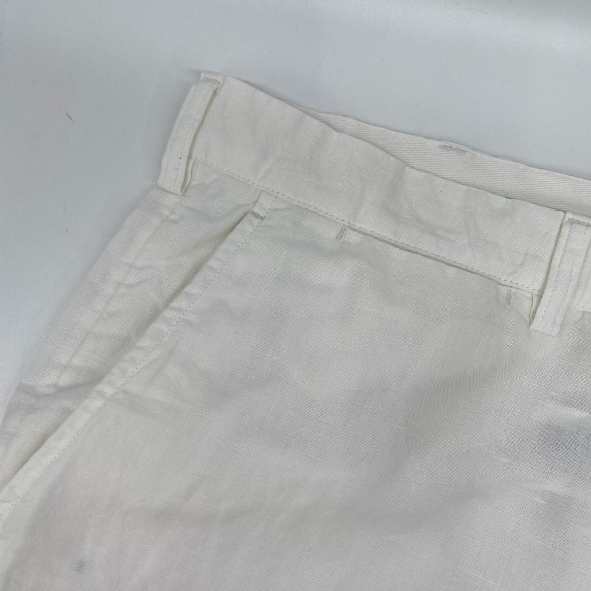POLObyRalphLauren ポロラルフローレン ホワイト BEDFORD クラシックフィット リネンコットン パンツ ボトムス