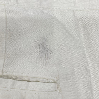 POLObyRalphLauren ポロラルフローレン ホワイト BEDFORD クラシックフィット リネンコットン パンツ ボトムス