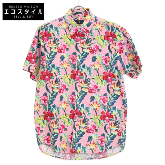 Ralph Lauren Classic Fit Pink Hibiscus Button-Down Short-Sleeve Top S Men's
