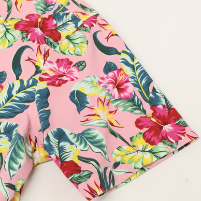 Ralph Lauren Classic Fit Pink Hibiscus Button-Down Short-Sleeve Top S Men's