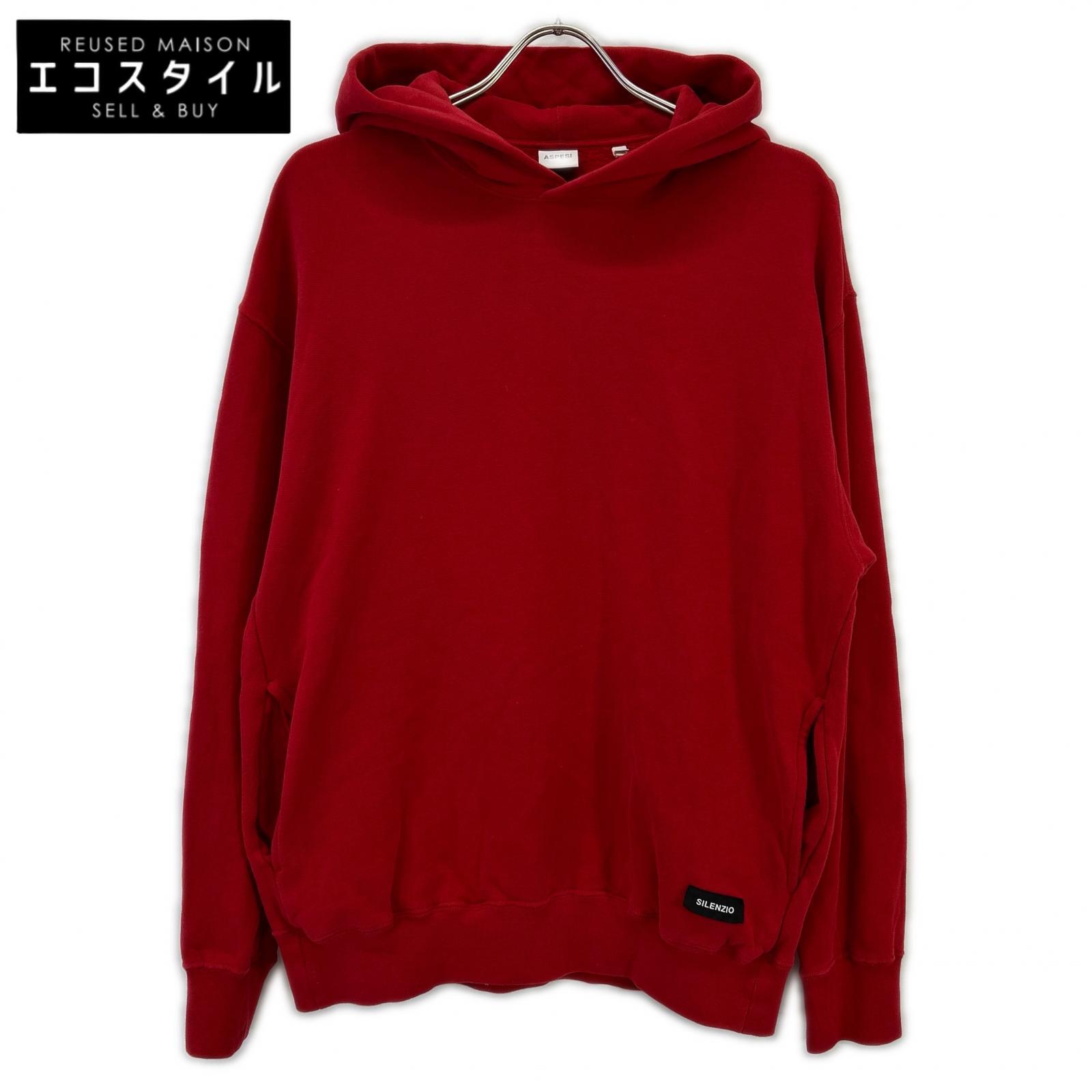 ASPESI アスペジ 04926AAY19L540 レッド プルオーバー パーカー トップス