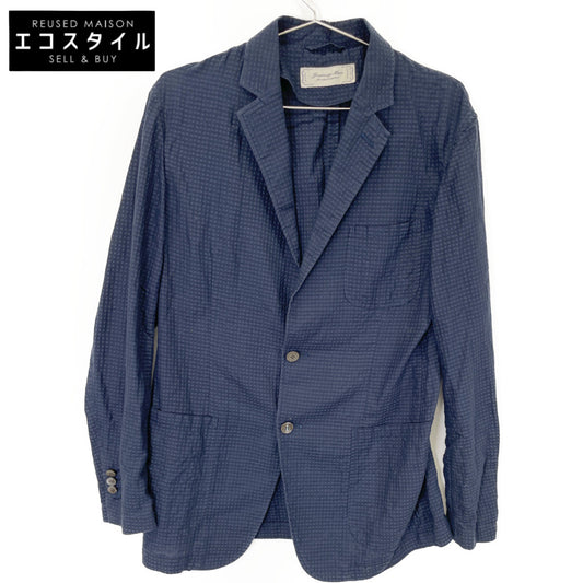 JOURNEYMAN Journeyman Navy Seersucker Jacket Jacket M Men's