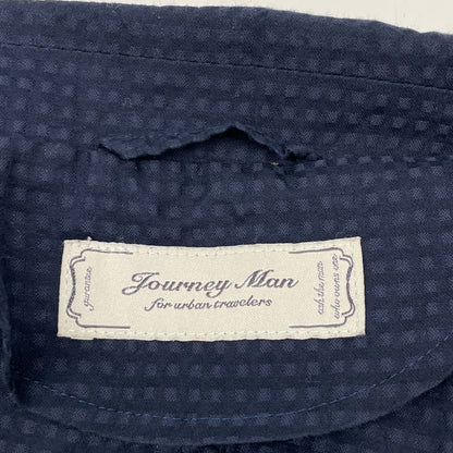 JOURNEYMAN 旅行者 海军色泡泡纱夹克 M 男士
