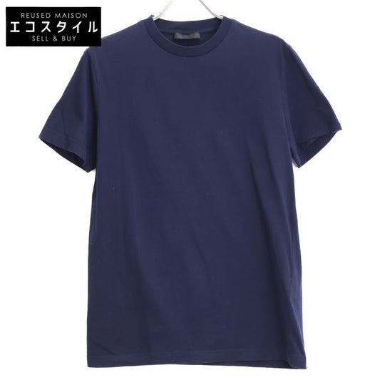 PRADA プラダ UMJ492 ネイビー トライアングルロゴ クルーネックTシャツ トップス