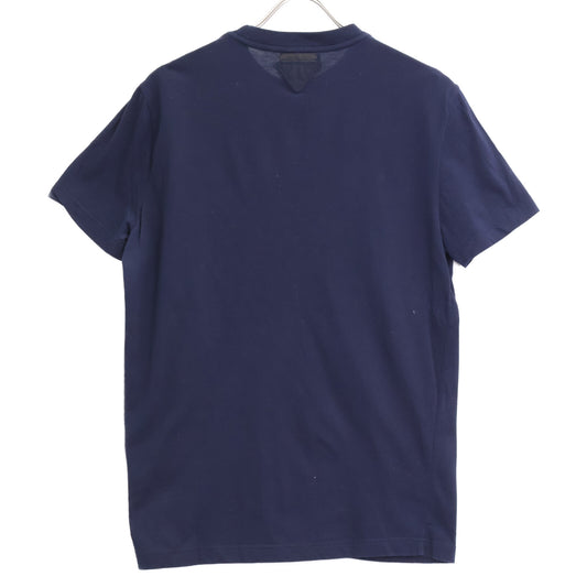 PRADA プラダ UMJ492 ネイビー トライアングルロゴ クルーネックTシャツ トップス