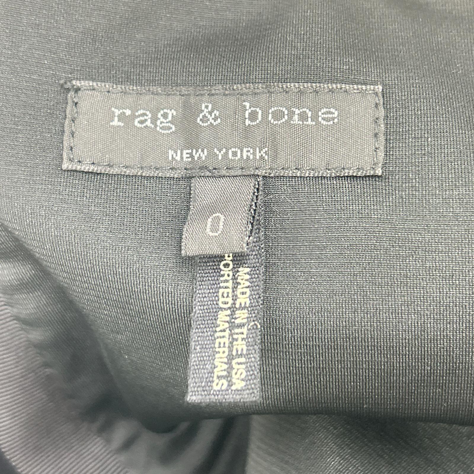 rag&bone ラグアンドボーン ブラック×ホワイト バイカラー ワンピース ワンピース