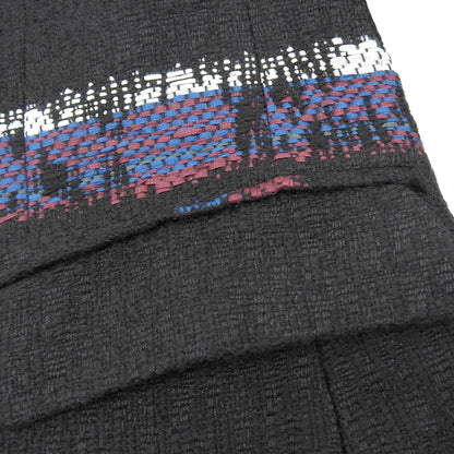 rag&bone Rag & Bone Multicolor Border Mohair Blend Long Jacket Women's Black S Jacket S Women's