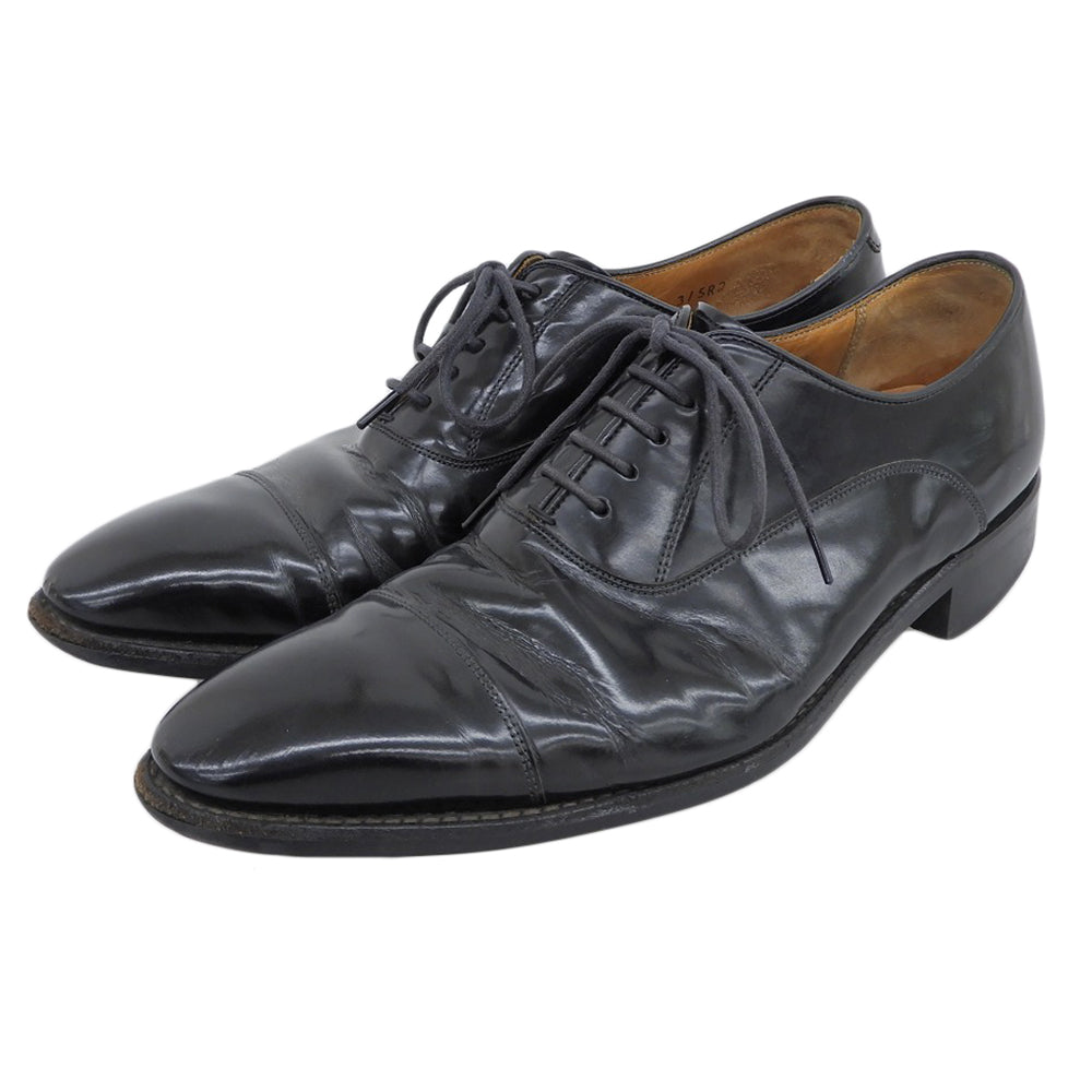 REGAL Regal Leather Straight Tip Shoes Men's Black 24.5cm Shoes 24.5