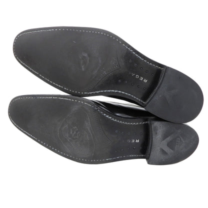 REGAL Regal Leather Straight Tip Shoes Men's Black 24.5cm Shoes 24.5