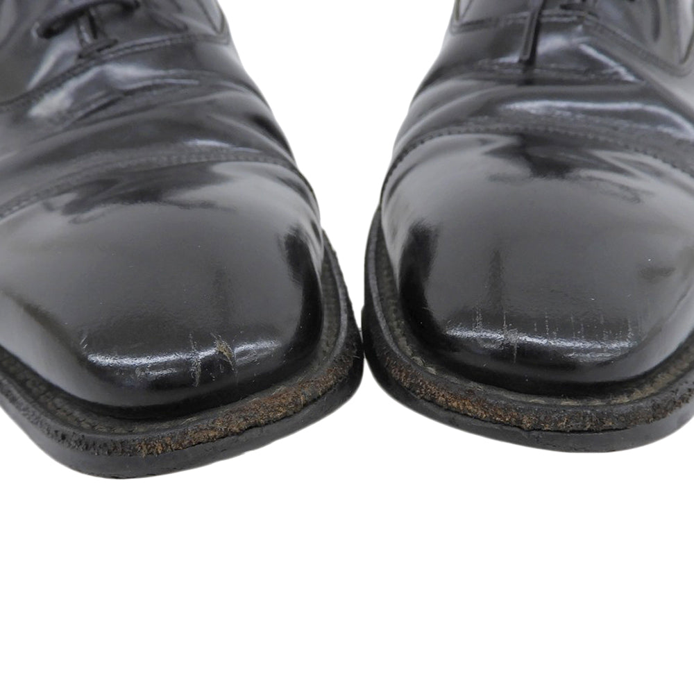 REGAL Regal Leather Straight Tip Shoes Men's Black 24.5cm Shoes 24.5