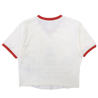 GUCCI グッチ 美品 ロゴ クロップドTシャツ トップス レディース ホワイト XS 693637 トップス