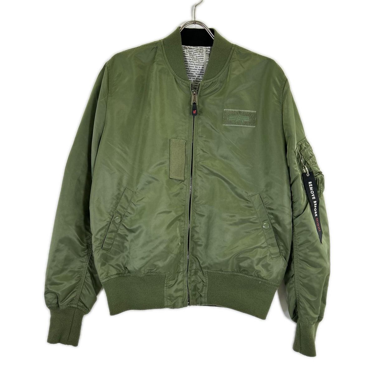 ALPHA INDUSTRIES アルファインダストリーズ カーキ MA-1 リバーシブル フライトジャケット ジャケット