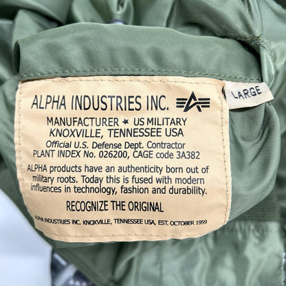 ALPHA INDUSTRIES アルファインダストリーズ カーキ MA-1 リバーシブル フライトジャケット ジャケット