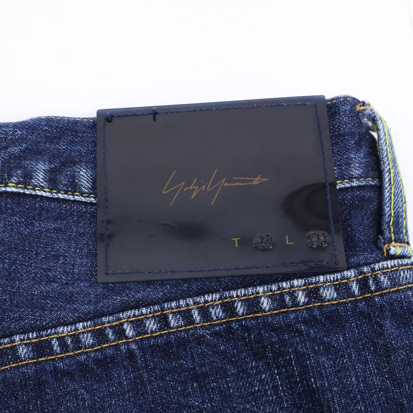 yohjiyamamoto ヨウジヤマモト Spotted Horse　HE-P60-519 女優期 ワイド ボタンフライ デニムパンツ ボトムス