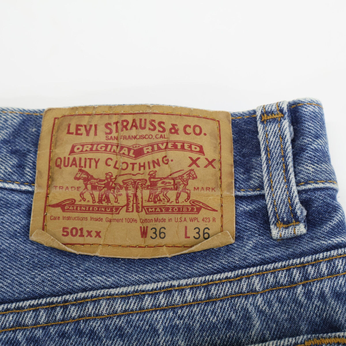 LEVI’S 李维斯 501xx 91年产 美国制造 HACHINANA 牛仔裤 下装