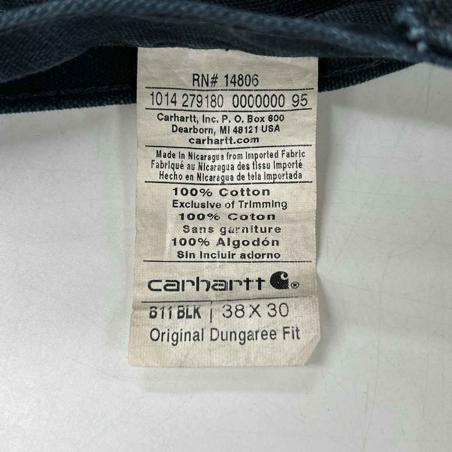 B11BLK ﾌﾞﾗｯｸ ﾀﾞｯｸﾍﾟｲﾝﾀｰﾊﾟﾝﾂ ボトムス 38 メンズ