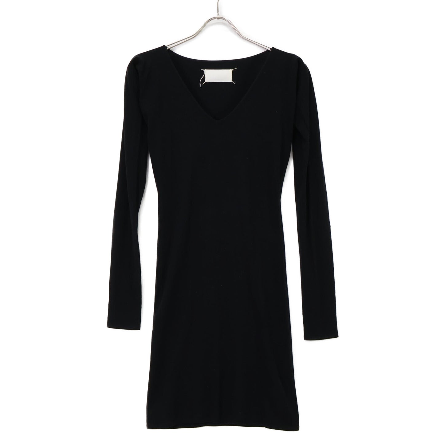 Martin Margiela 29HA072 Plain Tag V-Neck Knit Dress