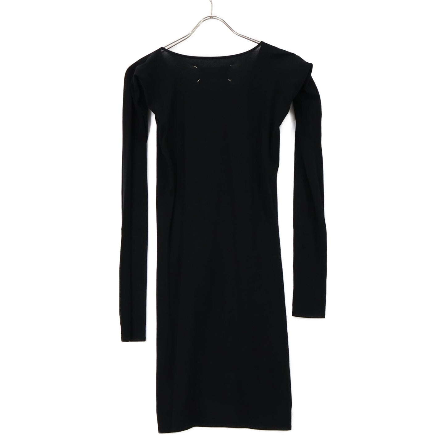 Martin Margiela 29HA072 Plain Tag V-Neck Knit Dress