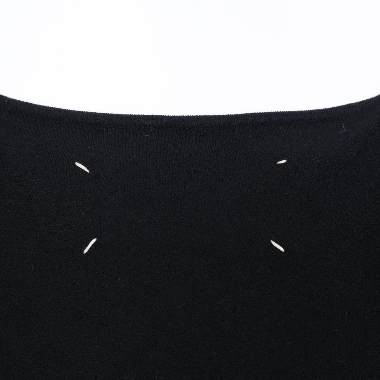 Martin Margiela 29HA072 Plain Tag V-Neck Knit Dress