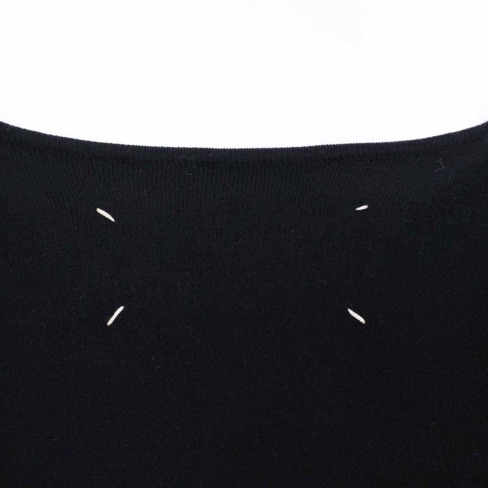 Martin Margiela 29HA072 Plain Tag V-Neck Knit Dress