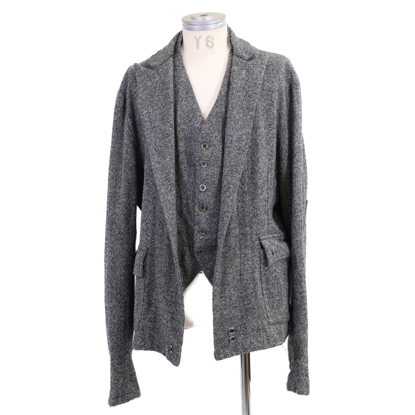 GREG LAUREN グレッグローレン ベストドッキング ドネガルツイード ジャケット ジャケット
