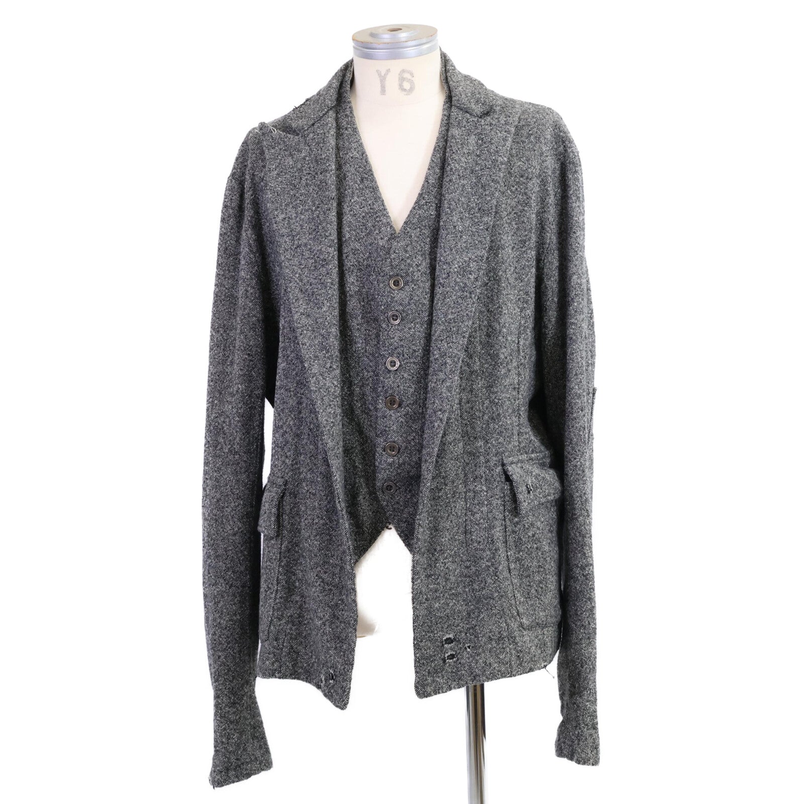 GREG LAUREN グレッグローレン ベストドッキング ドネガルツイード ジャケット ジャケット