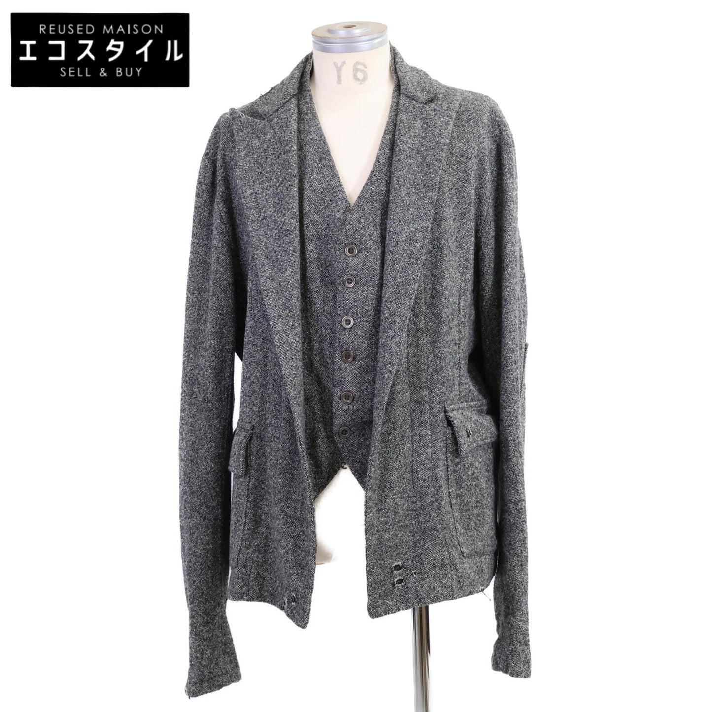 GREG LAUREN グレッグローレン ベストドッキング ドネガルツイード ジャケット ジャケット