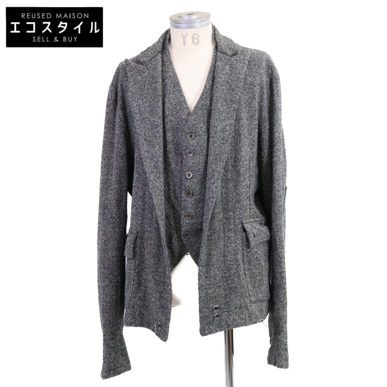GREG LAUREN グレッグローレン ベストドッキング ドネガルツイード ジャケット ジャケット