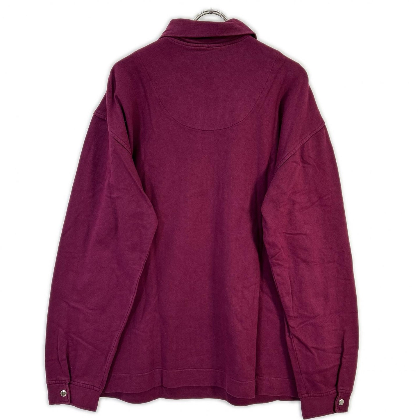 stussy ステューシー ボルドー ハーフジップスウェットパーカー トップス