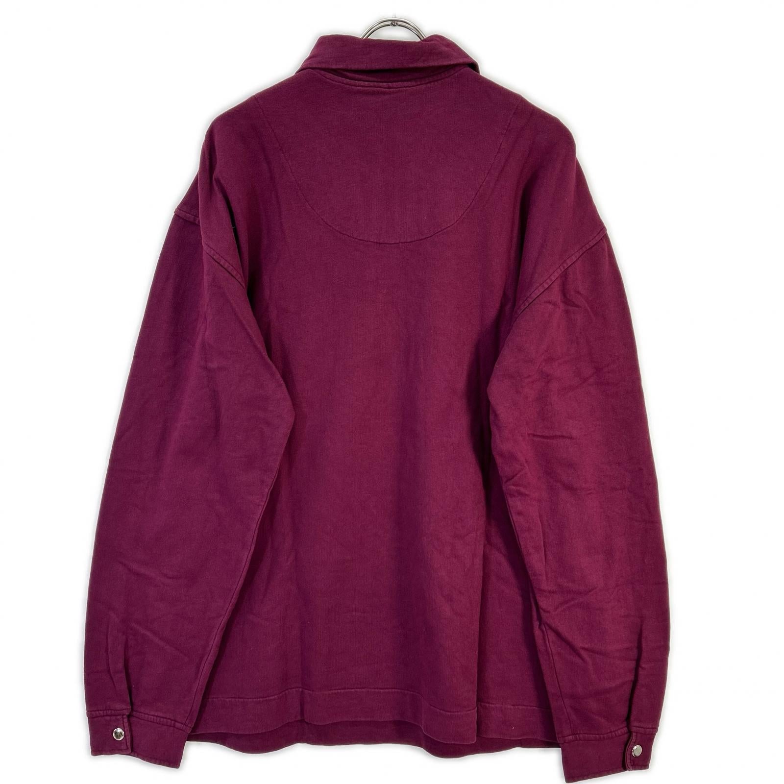 stussy ステューシー ボルドー ハーフジップスウェットパーカー トップス