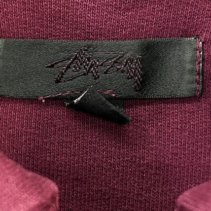 stussy ステューシー ボルドー ハーフジップスウェットパーカー トップス