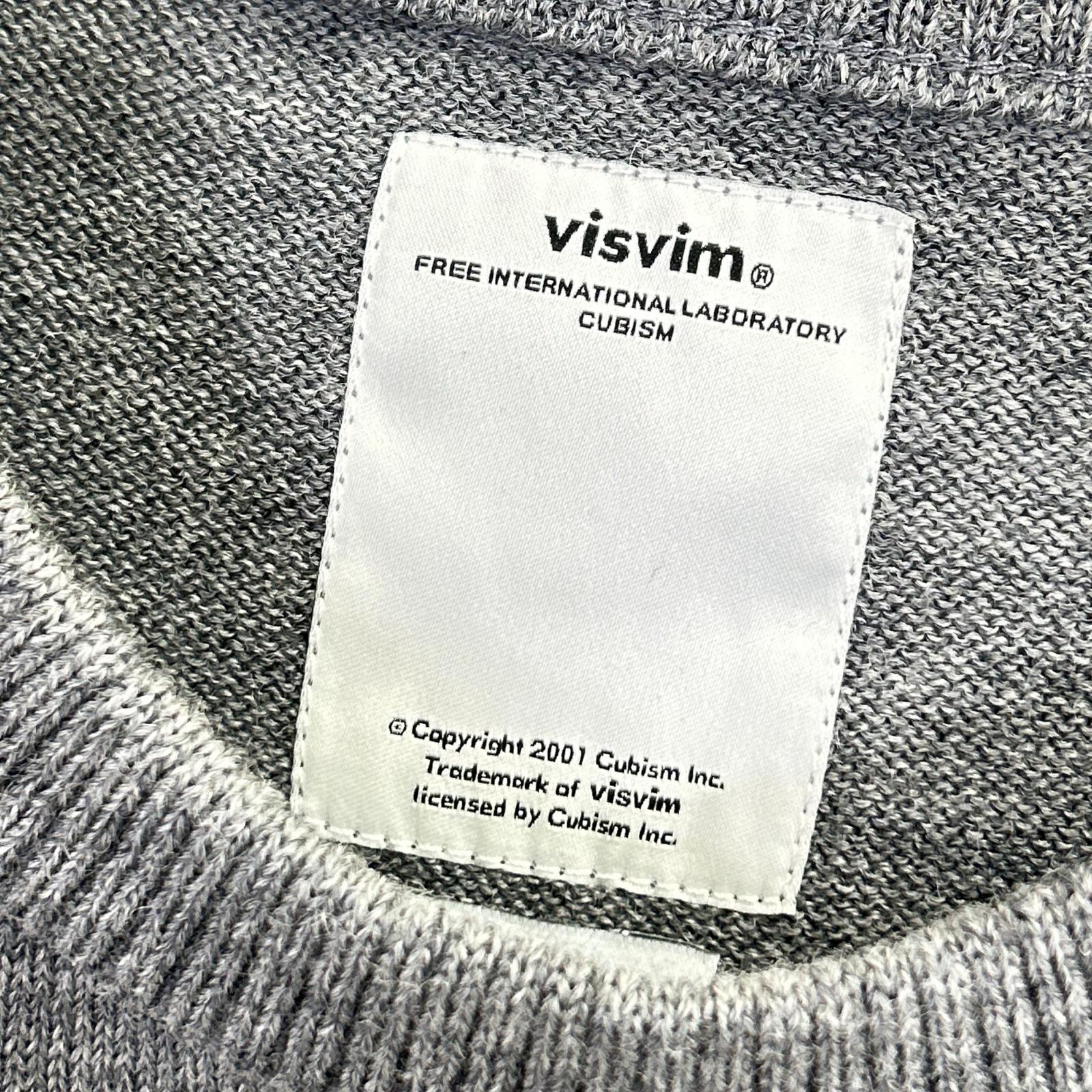 VISVIM ビズビム グレー 0116105015005 16SS ウール クルーネック ニット セーター トップス