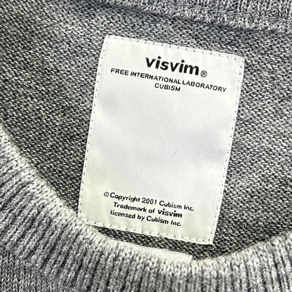 VISVIM ビズビム グレー 0116105015005 16SS ウール クルーネック ニット セーター トップス