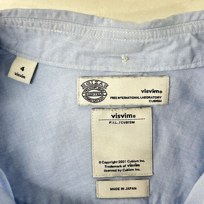 VISVIM ビズビム ブルー 0112105011017 ボタンダウンシャツ トップス