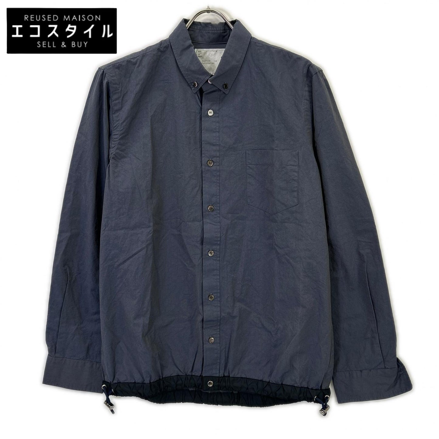 sacai サカイ 14-00700M ドローストリングシャツ トップス