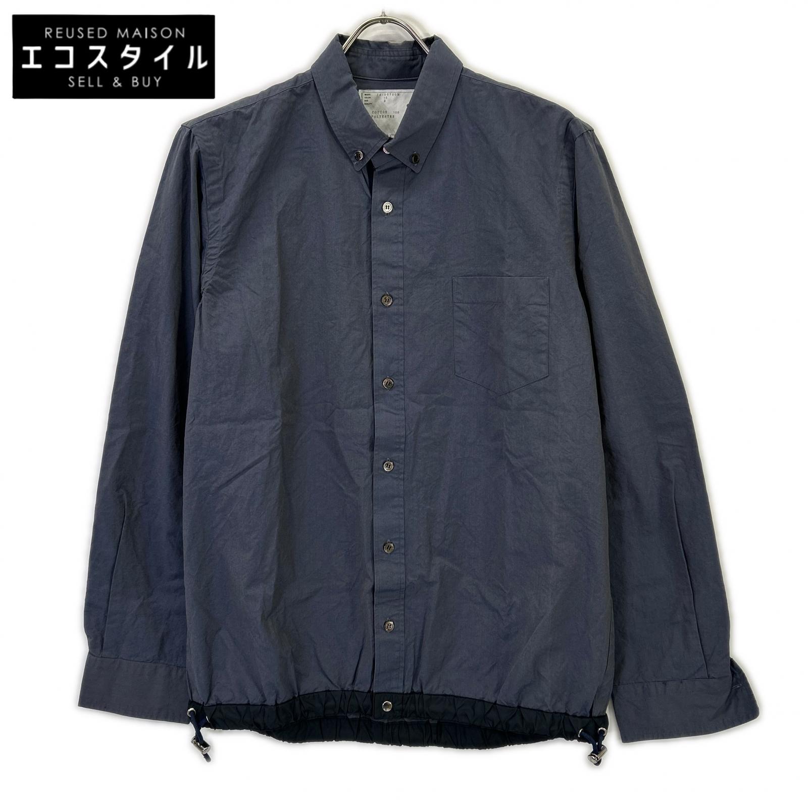 sacai サカイ 14-00700M ドローストリングシャツ トップス
