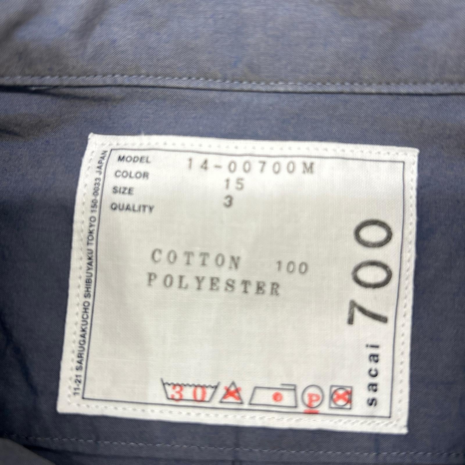 sacai サカイ 14-00700M ドローストリングシャツ トップス