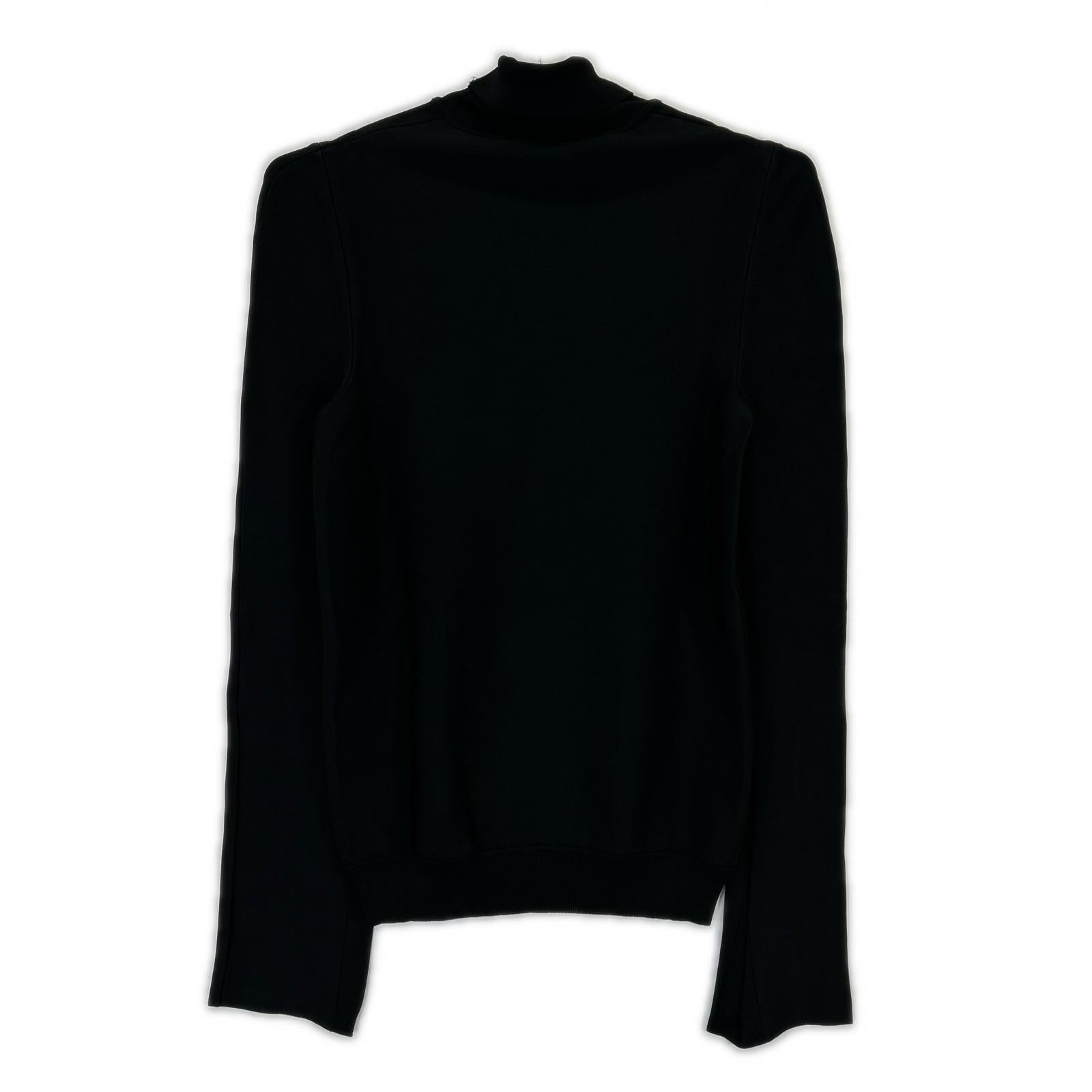 CELINE Céline Phoebe Philo Era Black High-Neck Stretch Cutout Top