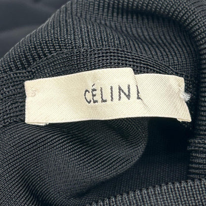 CELINE Céline Phoebe Philo Era Black High-Neck Stretch Cutout Top